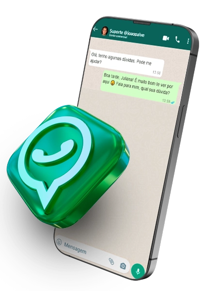Atendimento e suporte pelo WhatsApp